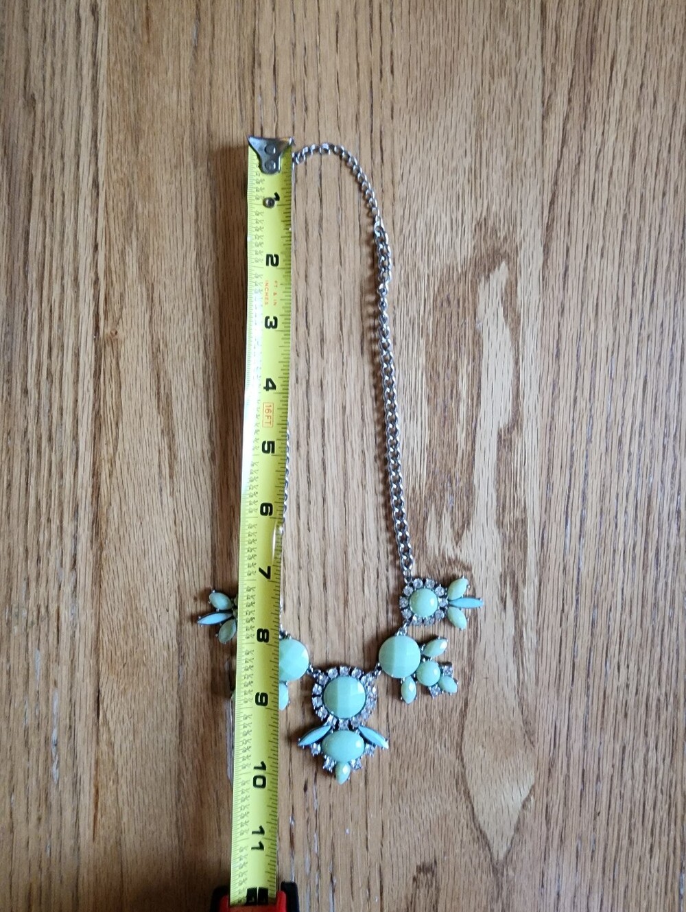 No Brand Silver Embellished Costume Jewelry Statement Necklace - Picture 3 of 7
